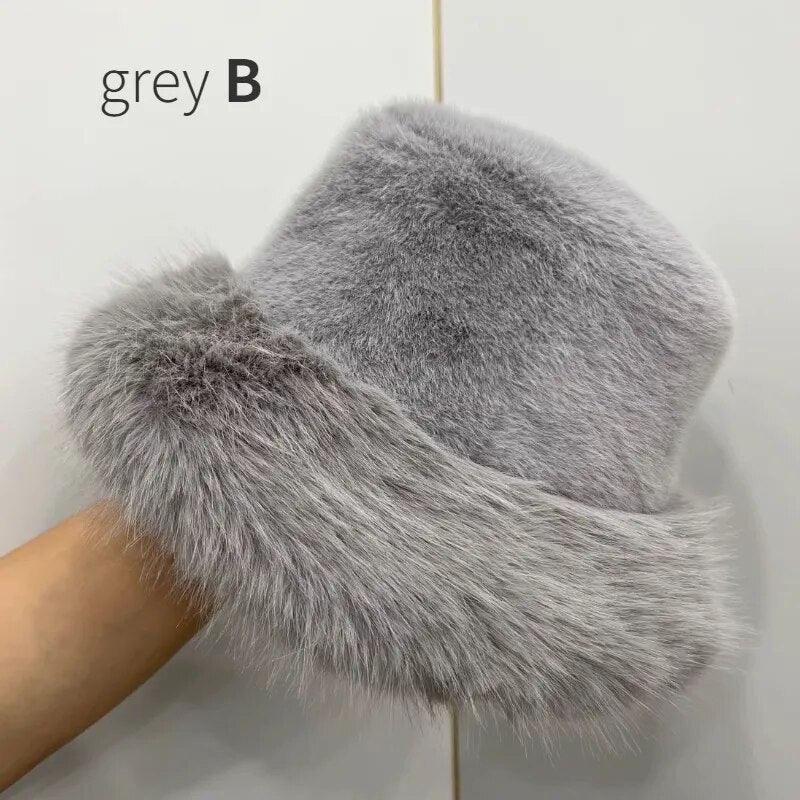 Bob en fausse fourrure – gris