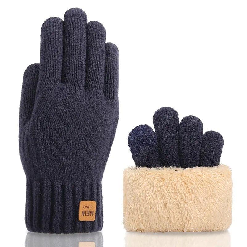 Gants en maille unis