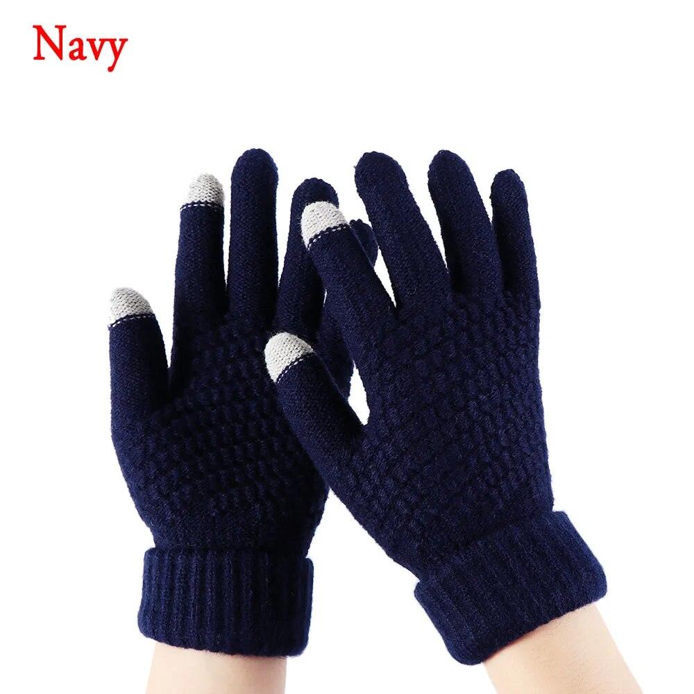 Gants en maille extensible