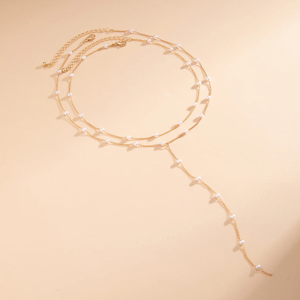 Collier trendy à perles simulées – Élégance et raffinement – vue 6