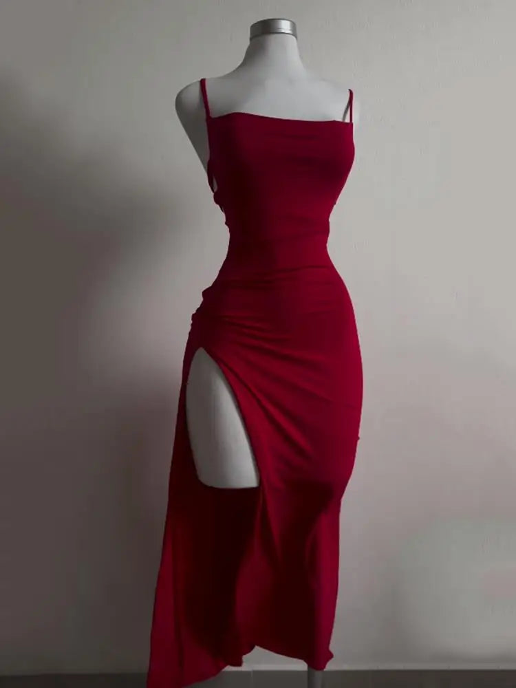 Robe Longue à Encolure Slash - Style Streetwear Femme