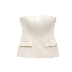 Chic Essential – Top Sans Manches à Poches