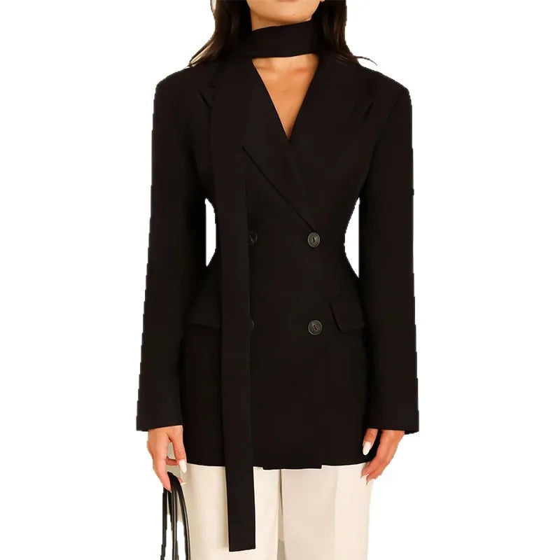 Blazer femme double boutonnage – Élégance High Street
