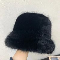 Chapeau en fausse fourrure