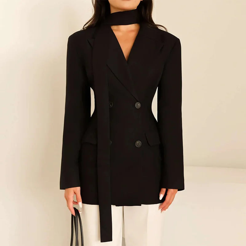 Blazer femme double boutonnage – Élégance High Street