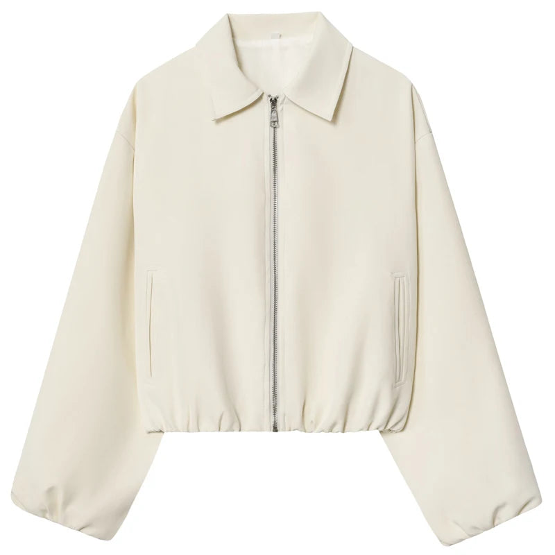 Veste courte « Sporty Chic » – Zippée femme