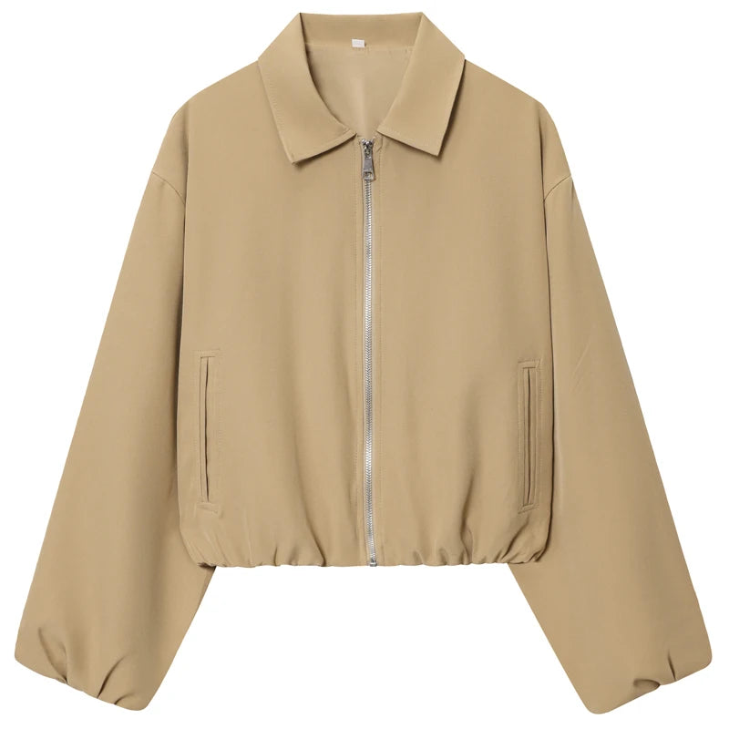 Veste courte « Sporty Chic » – Zippée femme