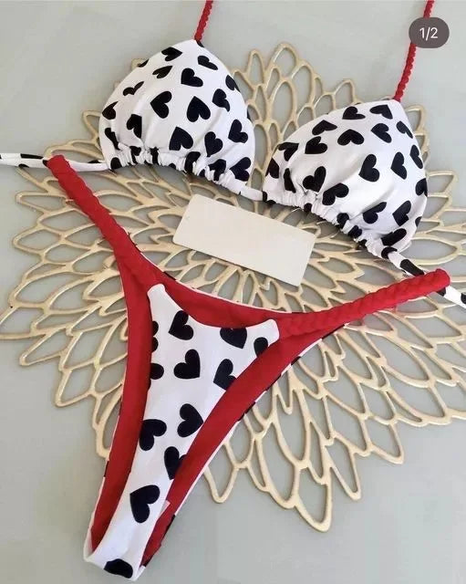 Instinct Léopard – Bikini Imprimé Sauvage à Lacets