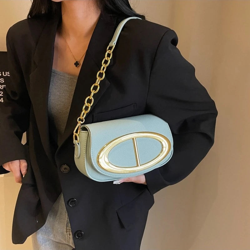 Le Saddle Élégance - Sac à Bandoulière Chic