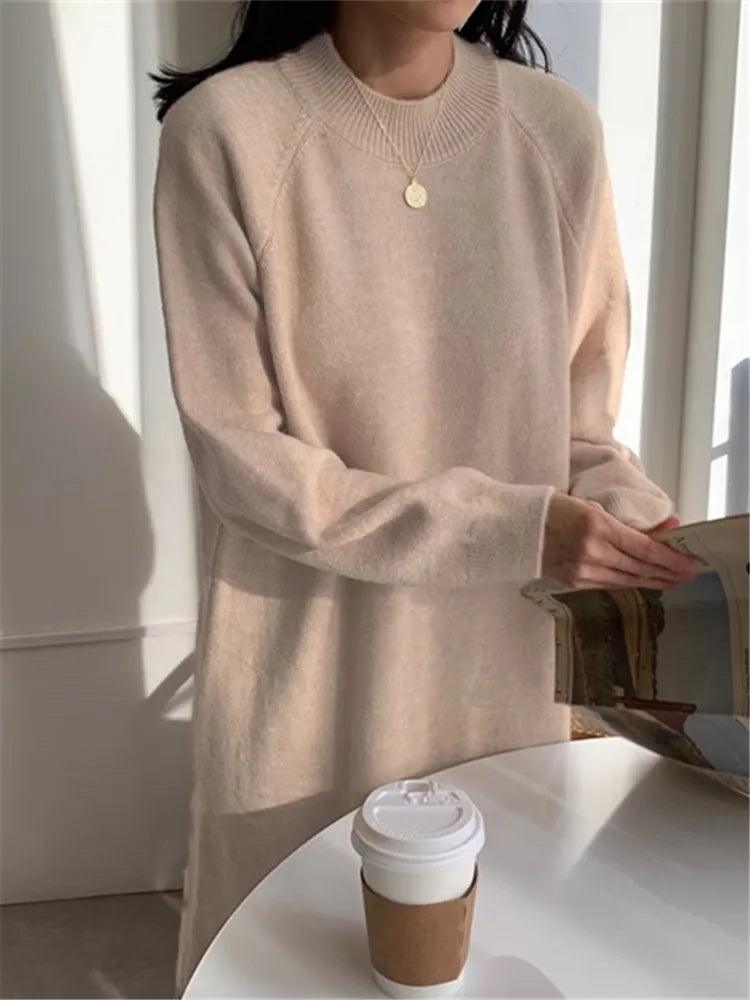 Robe pull longue en maille – vue 6