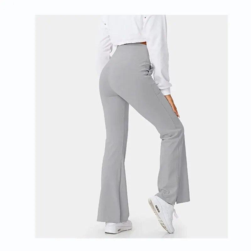 Pantalon patte d'éléphant taille élastique – vue 4