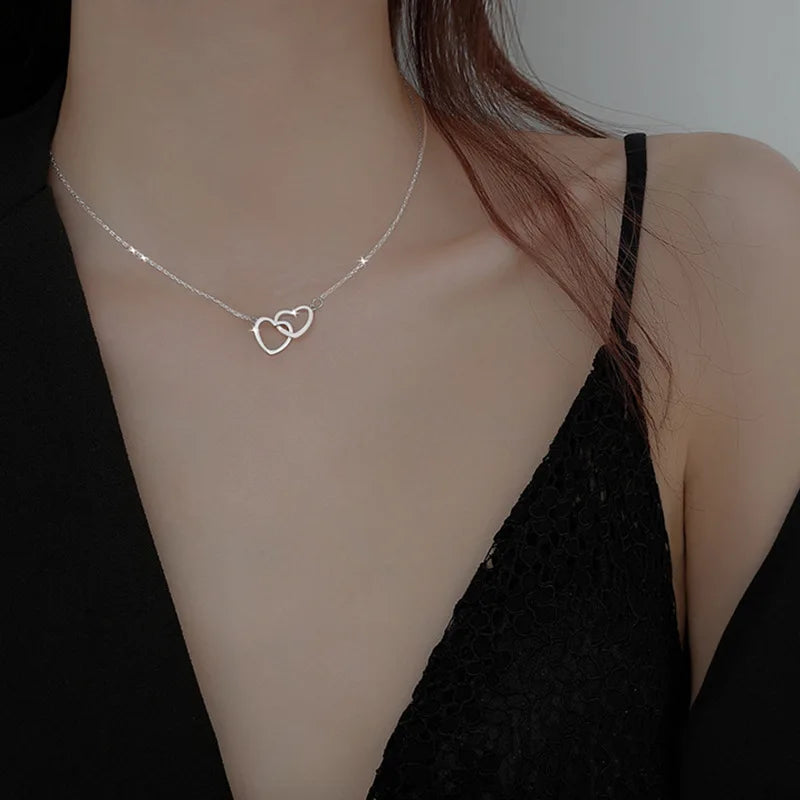 Collier pendentif cercle scintillant – vue 9