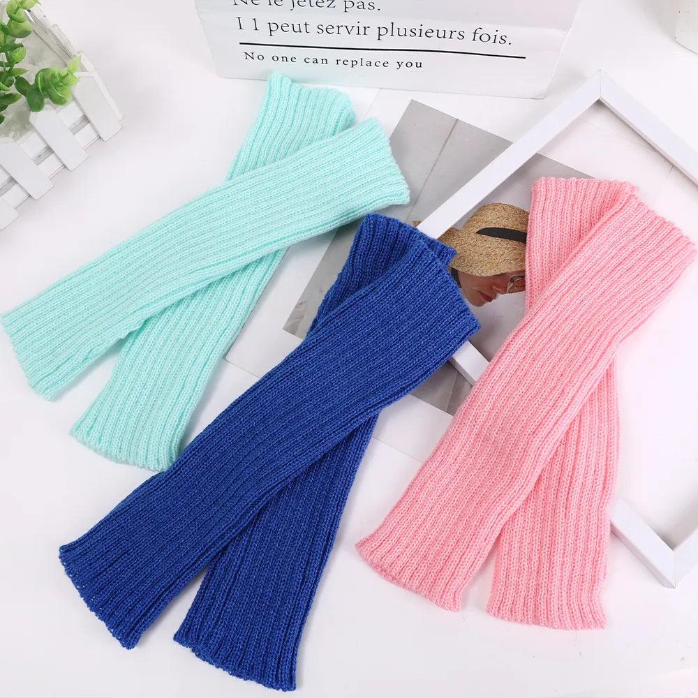 Manchettes longues en tricot – vue 6