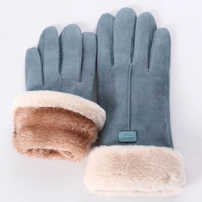Gants d'hiver doux doublés