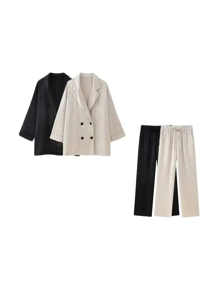 BLAZER EFFET PLISSÉ