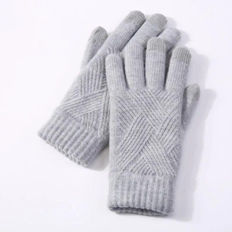 Gants en maille unis – vue 14
