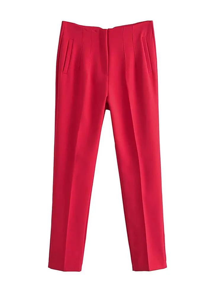 Pantalon chino femme taille haute – vue 4