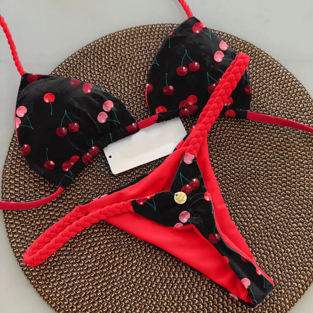 Instinct Léopard – Bikini Imprimé Sauvage à Lacets