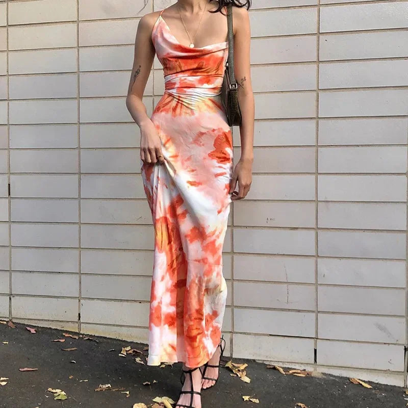 Robe Longue Bohème Tie-Dye
