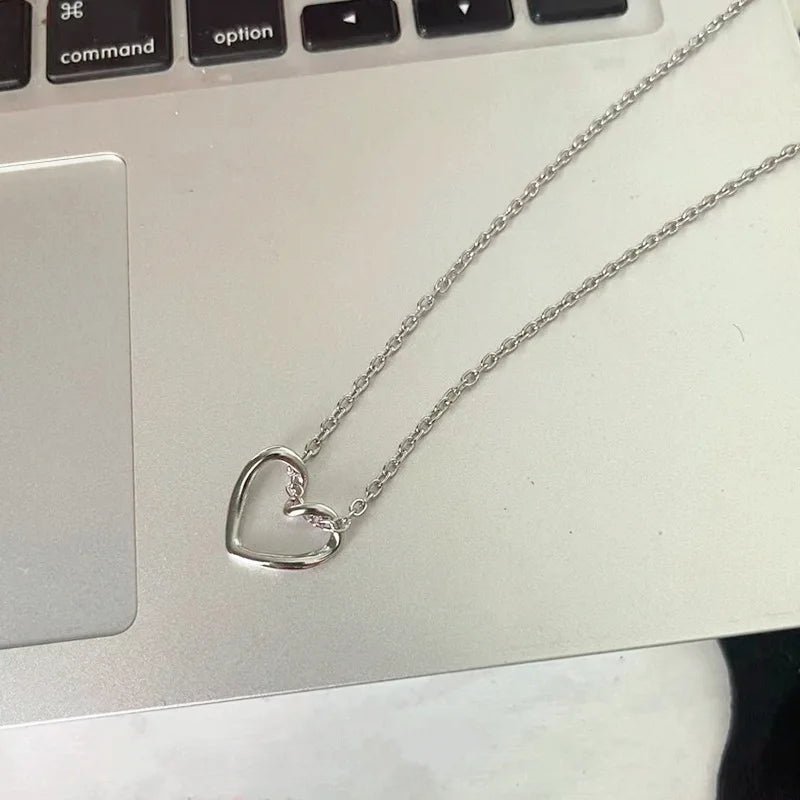 Collier pendentif cercle scintillant – vue 8