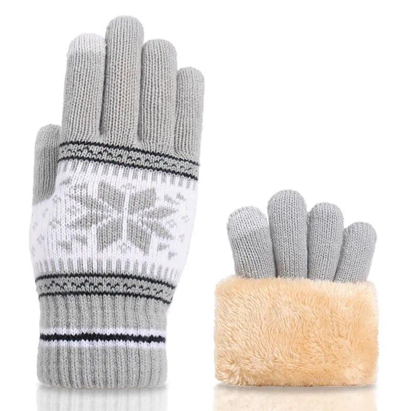 Gants en maille unis