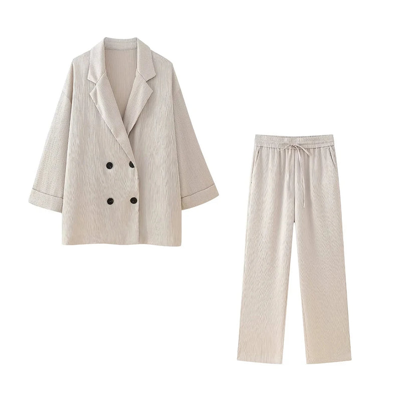 BLAZER EFFET PLISSÉ